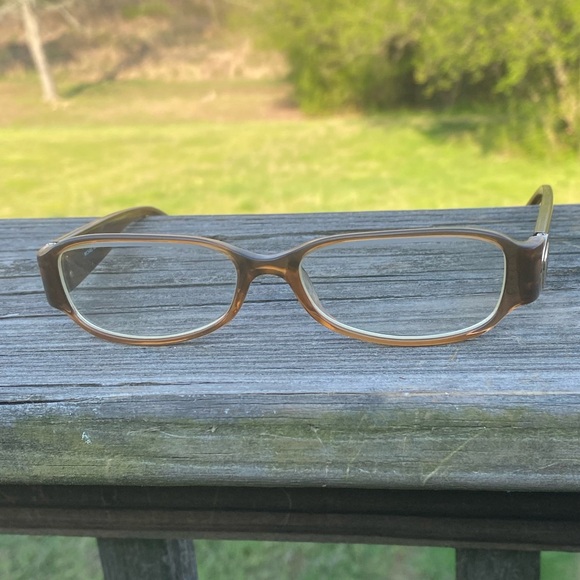 Michael Kors Brown Rectangular Glasses Frames MK Medallion 52[]15 135 - Picture 6 of 16